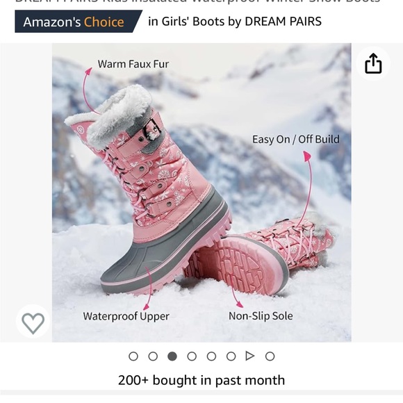 Dream Pairs boots winter girls - Picture 3 of 10